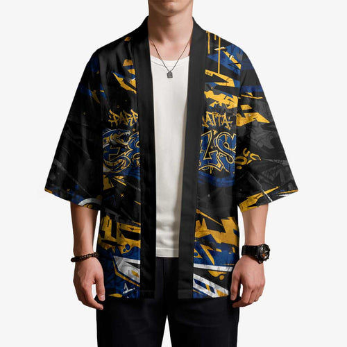 Personalized Parramatta Eels Kimono Graffiti Grunge Abstract Urban Street Style Design