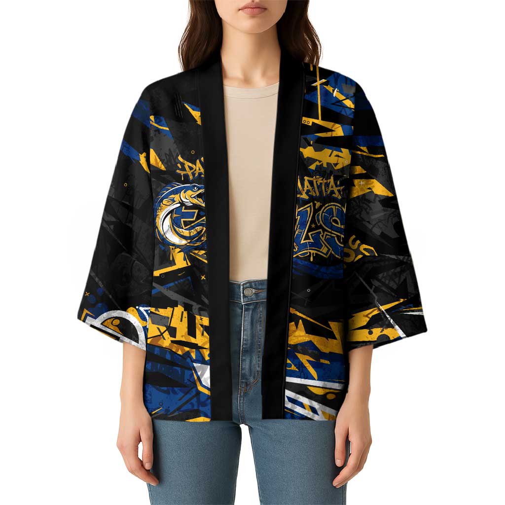 Personalized Parramatta Eels Kimono Graffiti Grunge Abstract Urban Street Style Design
