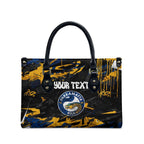 Personalized Parramatta Eels Leather Bag Graffiti Grunge Abstract Urban Street Style Design