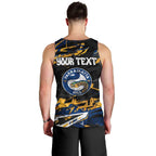 Personalized Parramatta Eels Men Tank Top Graffiti Grunge Abstract Urban Street Style Design