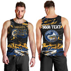 Personalized Parramatta Eels Men Tank Top Graffiti Grunge Abstract Urban Street Style Design