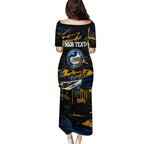 Personalized Parramatta Eels Puletasi Graffiti Grunge Abstract Urban Street Style Design