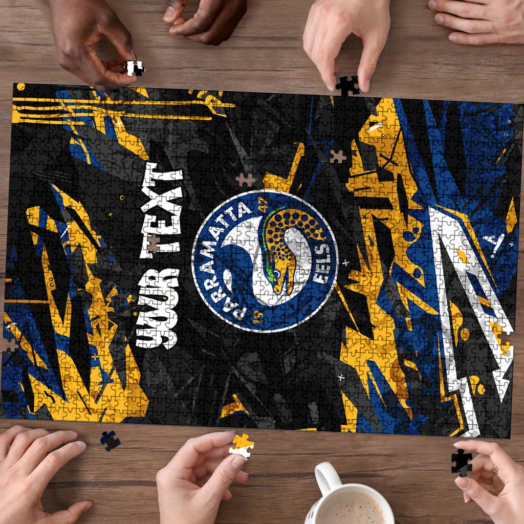Personalized Parramatta Eels Puzzle Graffiti Grunge Abstract Urban Street Style Design