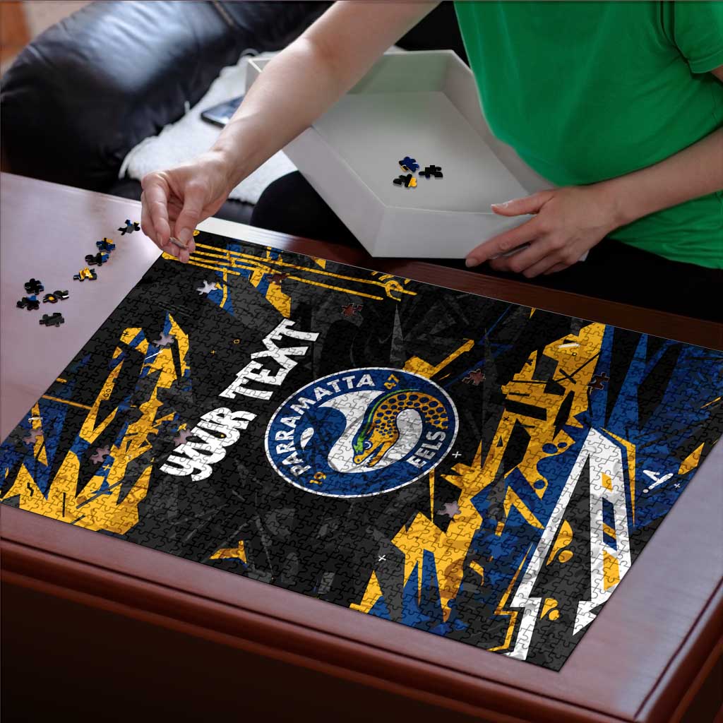 Personalized Parramatta Eels Puzzle Graffiti Grunge Abstract Urban Street Style Design