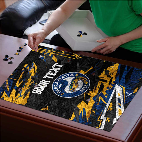 Personalized Parramatta Eels Puzzle Graffiti Grunge Abstract Urban Street Style Design