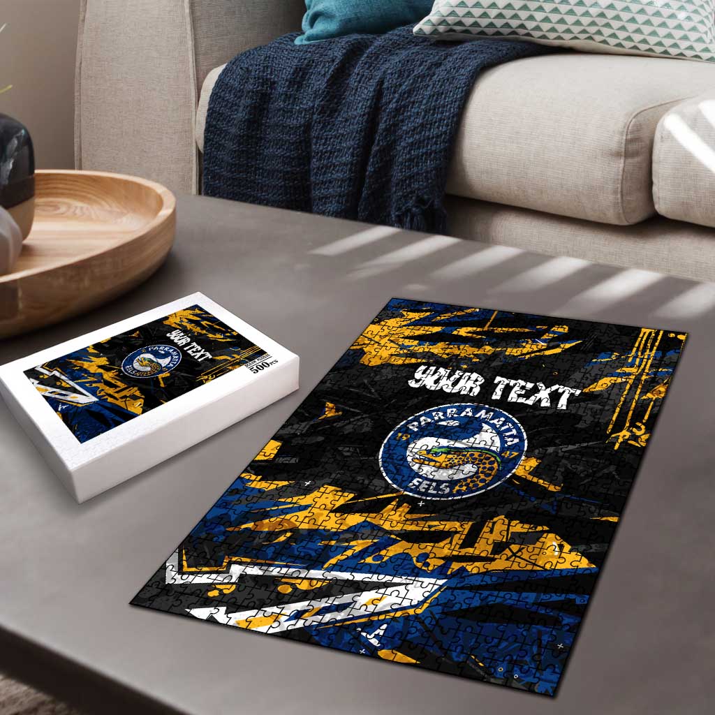 Personalized Parramatta Eels Puzzle Graffiti Grunge Abstract Urban Street Style Design