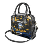 Personalized Parramatta Eels Shoulder Handbag Graffiti Grunge Abstract Urban Street Style Design