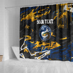 Personalized Parramatta Eels Shower Curtain Graffiti Grunge Abstract Urban Street Style Design