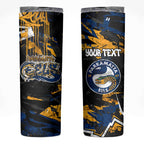 Personalized Parramatta Eels Skinny Tumbler Graffiti Grunge Abstract Urban Street Style Design