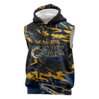 Personalized Parramatta Eels Sleeveless Hoodie Graffiti Grunge Abstract Urban Street Style Design