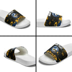 Personalized Parramatta Eels Slide Sandals Graffiti Grunge Abstract Urban Street Style Design