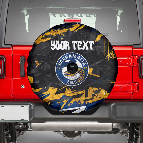 Personalized Parramatta Eels Spare Tire Cover Graffiti Grunge Abstract Urban Street Style Design