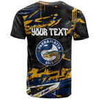 Personalized Parramatta Eels T Shirt Graffiti Grunge Abstract Urban Street Style Design