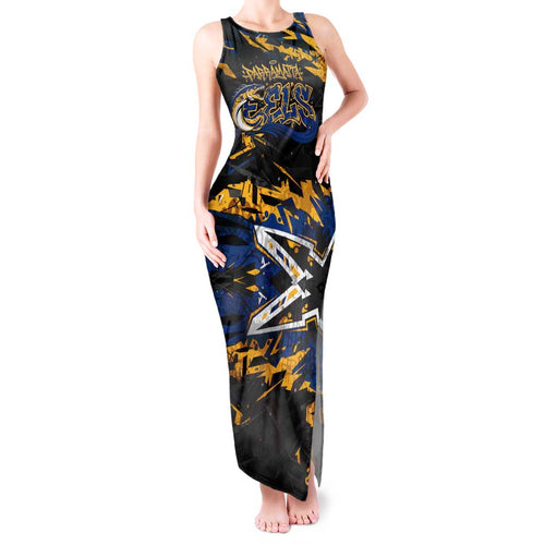 Personalized Parramatta Eels Tank Maxi Dress Graffiti Grunge Abstract Urban Street Style Design