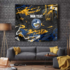 Personalized Parramatta Eels Tapestry Graffiti Grunge Abstract Urban Street Style Design