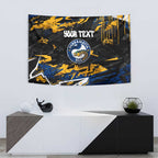Personalized Parramatta Eels Tapestry Graffiti Grunge Abstract Urban Street Style Design