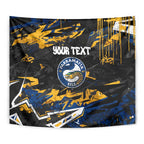 Personalized Parramatta Eels Tapestry Graffiti Grunge Abstract Urban Street Style Design