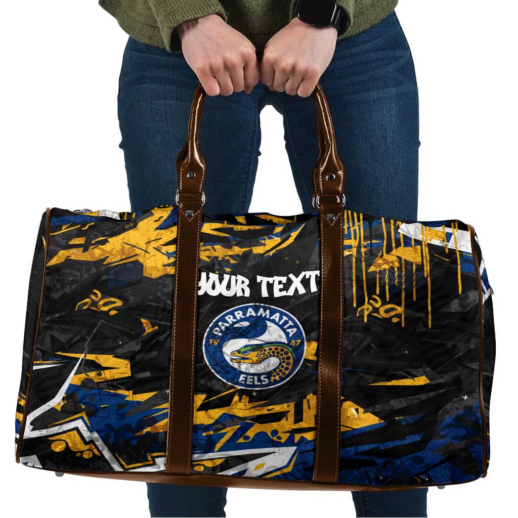 Personalized Parramatta Eels Travel Bag Graffiti Grunge Abstract Urban Street Style Design