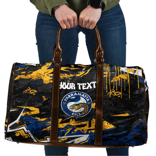 Personalized Parramatta Eels Travel Bag Graffiti Grunge Abstract Urban Street Style Design