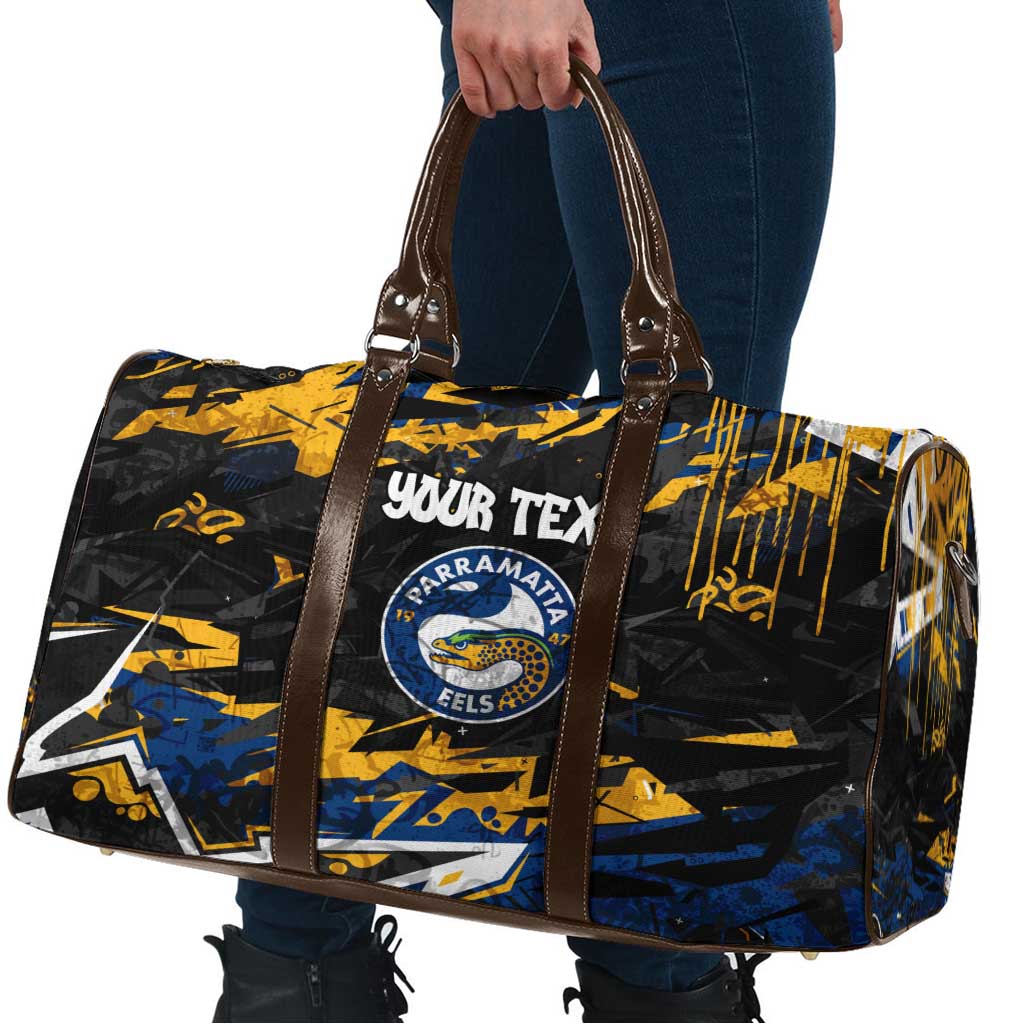Personalized Parramatta Eels Travel Bag Graffiti Grunge Abstract Urban Street Style Design