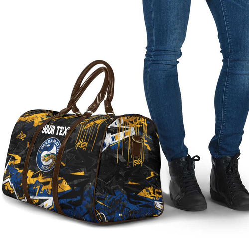 Personalized Parramatta Eels Travel Bag Graffiti Grunge Abstract Urban Street Style Design