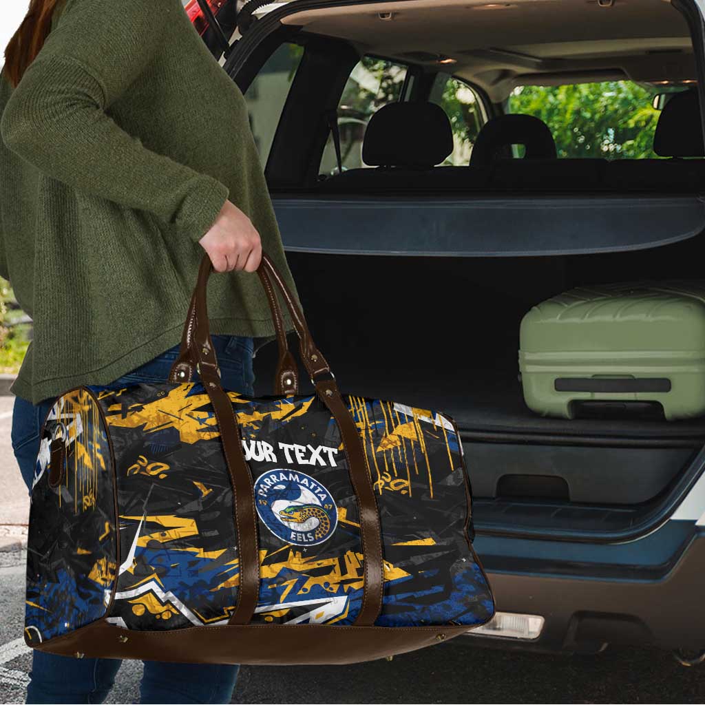 Personalized Parramatta Eels Travel Bag Graffiti Grunge Abstract Urban Street Style Design