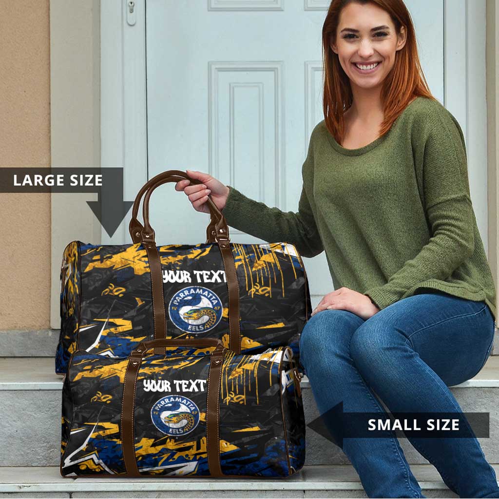 Personalized Parramatta Eels Travel Bag Graffiti Grunge Abstract Urban Street Style Design