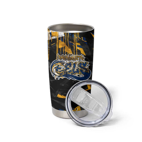 Personalized Parramatta Eels Tumbler Cup Graffiti Grunge Abstract Urban Street Style Design