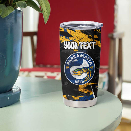 Personalized Parramatta Eels Tumbler Cup Graffiti Grunge Abstract Urban Street Style Design