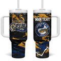 Personalized Parramatta Eels Tumbler With Handle Graffiti Grunge Abstract Urban Street Style Design