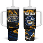 Personalized Parramatta Eels Tumbler With Handle Graffiti Grunge Abstract Urban Street Style Design