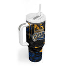 Personalized Parramatta Eels Tumbler With Handle Graffiti Grunge Abstract Urban Street Style Design