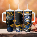 Personalized Parramatta Eels Tumbler With Handle Graffiti Grunge Abstract Urban Street Style Design