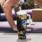 Personalized Parramatta Eels Tumbler With Handle Graffiti Grunge Abstract Urban Street Style Design