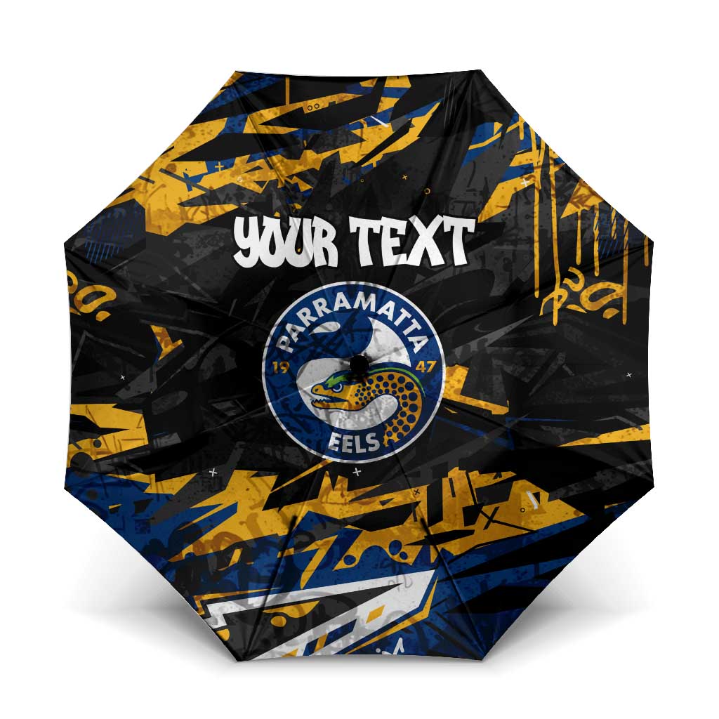 Personalized Parramatta Eels Umbrella Graffiti Grunge Abstract Urban Street Style Design