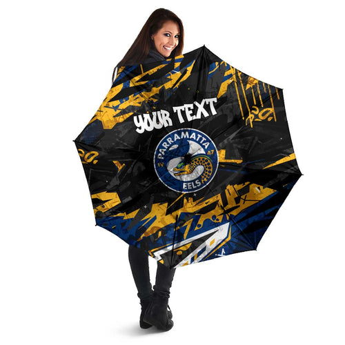 Personalized Parramatta Eels Umbrella Graffiti Grunge Abstract Urban Street Style Design