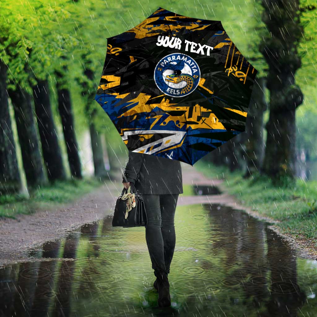 Personalized Parramatta Eels Umbrella Graffiti Grunge Abstract Urban Street Style Design
