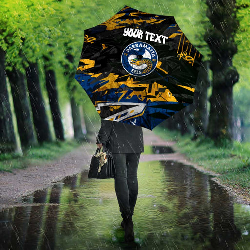 Personalized Parramatta Eels Umbrella Graffiti Grunge Abstract Urban Street Style Design