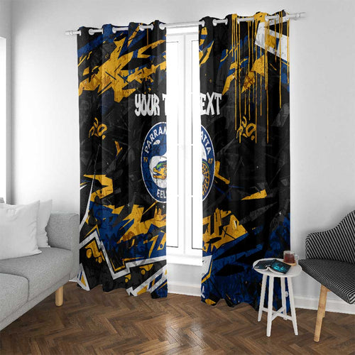 Personalized Parramatta Eels Window Curtain Graffiti Grunge Abstract Urban Street Style Design