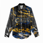 Personalized Parramatta Eels Women Casual Shirt Graffiti Grunge Abstract Urban Street Style Design