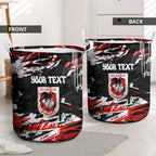 Personalized St. George Illawarra Dragons Laundry Basket Graffiti Grunge Abstract Urban Street Style Design