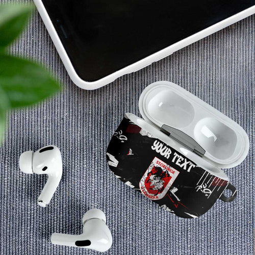 Personalized St. George Illawarra Dragons AirPods Case Graffiti Grunge Abstract Urban Street Style Design