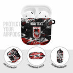 Personalized St. George Illawarra Dragons AirPods Case Graffiti Grunge Abstract Urban Street Style Design