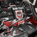 Personalized St. George Illawarra Dragons Back Car Seat Cover Graffiti Grunge Abstract Urban Street Style Design
