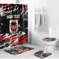 Personalized St. George Illawarra Dragons Bathroom Set Graffiti Grunge Abstract Urban Street Style Design