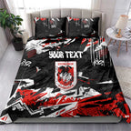 Personalized St. George Illawarra Dragons Bedding Set Graffiti Grunge Abstract Urban Street Style Design