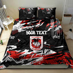 Personalized St. George Illawarra Dragons Bedding Set Graffiti Grunge Abstract Urban Street Style Design