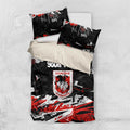 Personalized St. George Illawarra Dragons Bedding Set Graffiti Grunge Abstract Urban Street Style Design