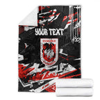 Personalized St. George Illawarra Dragons Blanket Graffiti Grunge Abstract Urban Street Style Design
