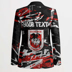 Personalized St. George Illawarra Dragons Blazer Graffiti Grunge Abstract Urban Street Style Design